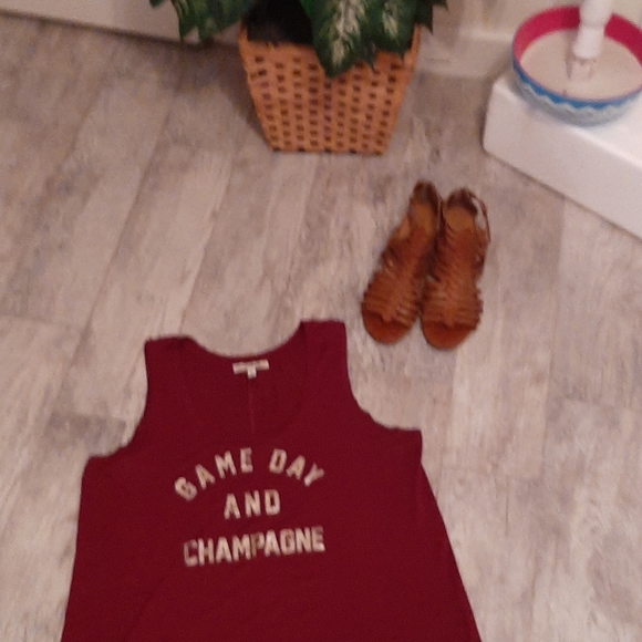 Printed Express hi/lo tank top L - Picture 4 of 4